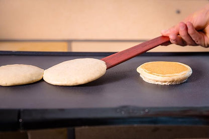 13 in Handmade Kitchen Cooking Utensil, Thin Dark Wood Saute Spatula, turning - Image 5