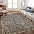 CHAMPLANT Washable Area Rug 4'x6' Traditional Floor Cover Foldable Thin Rugs by CHAMPLANT