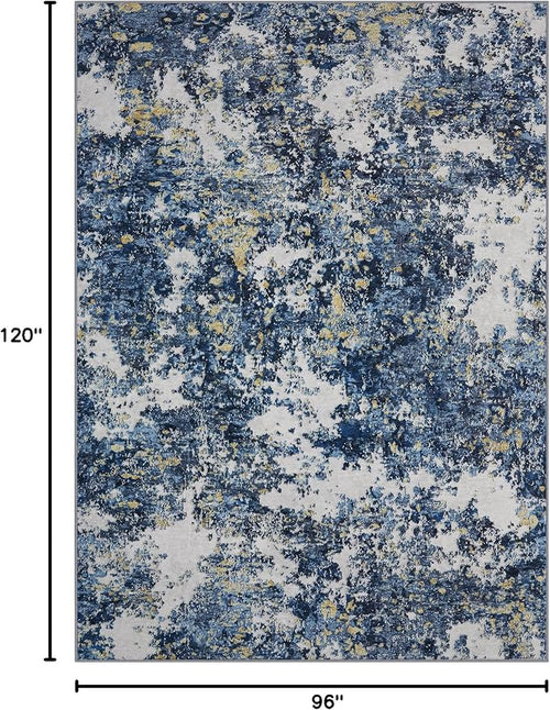 8x10 Area Rug for Living Room Bedroom: Large Washable Rug - Image 2