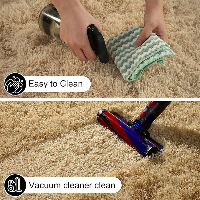 6x9 Area Rugs for Living Room, Large Fluffy Rugs for Bedroom, Fuzzy Shag Soft - Image 3