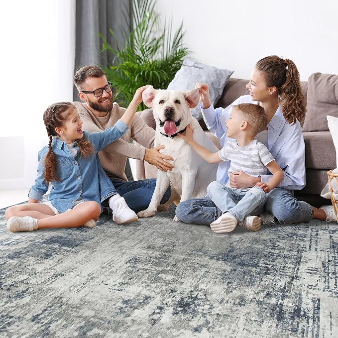 8x10 Area Rugs for Living Room Rug Washable: Modern Large Rug for Dining Room - Image 7