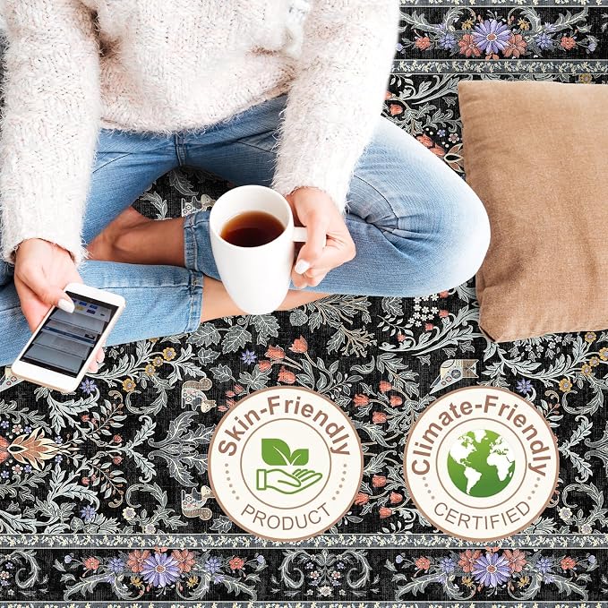 3x10 Botanical Hallway Runner Rug - Image 9