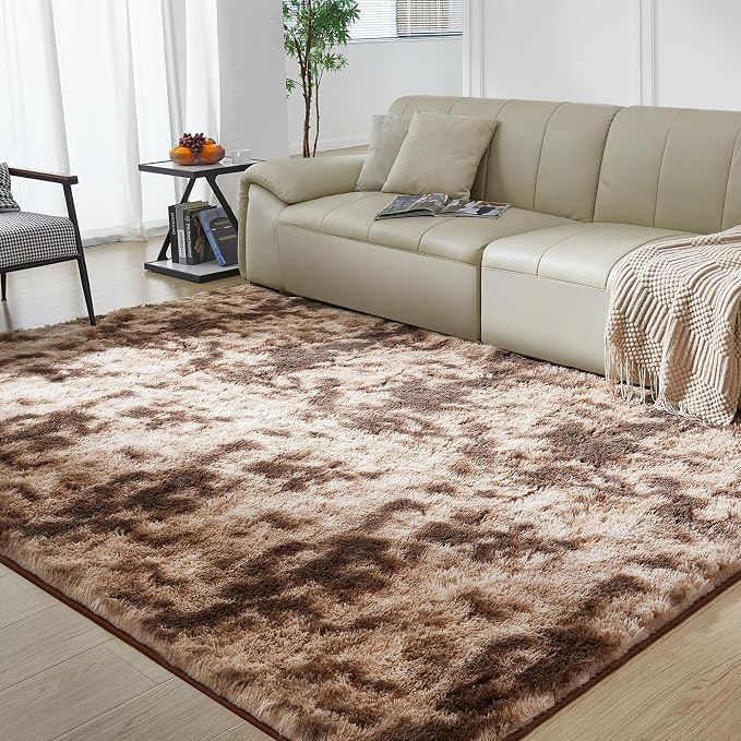 Ultra Soft Rug for Living Room, 9X12 Fluffy Shag Area Rug for Bedroom, Modern by Fairblink
