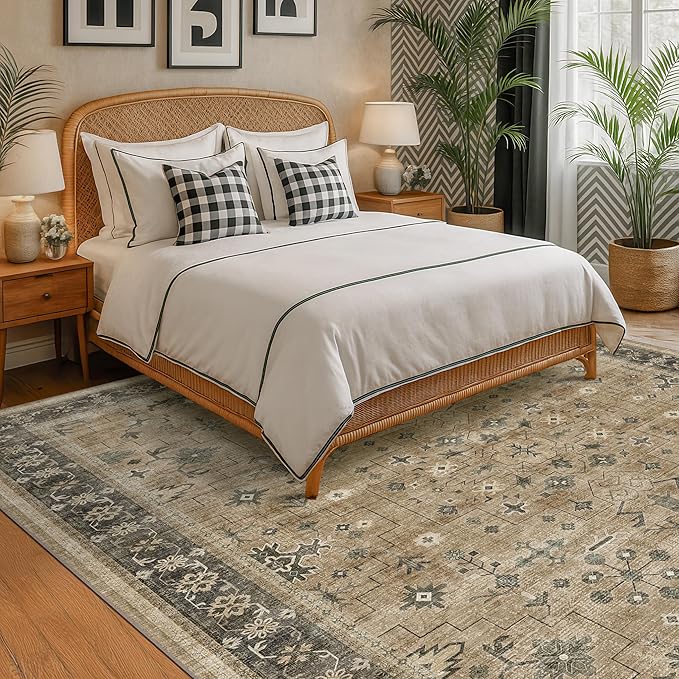Boho Earth Tone 7x10 Living Room Rug - Image 3