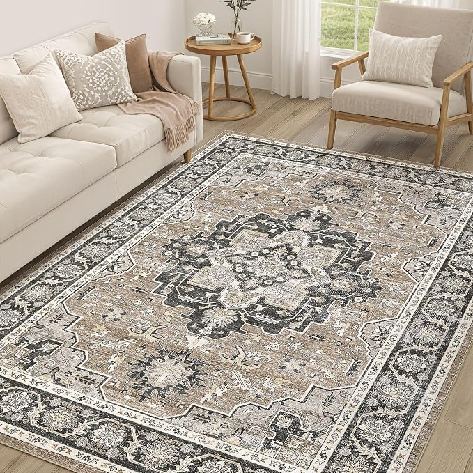 Vintage Living Room Area Rug 6x9 by COTILED