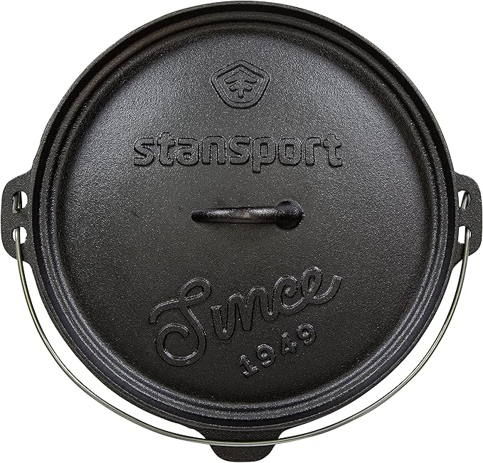 Stansport Pre-Seasoned Cast Iron Dutch Oven - Image 9