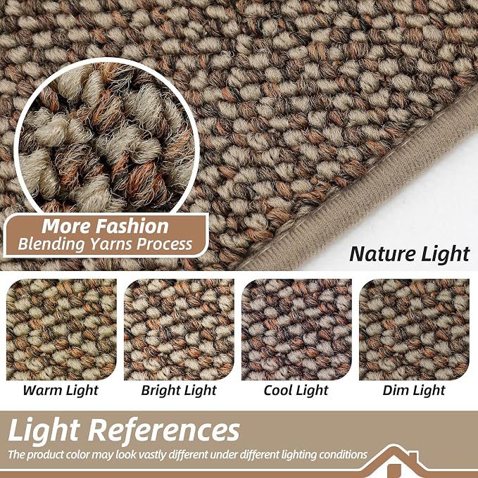 BEQHAUSE Dirt Trapper Door Mat 32" x 48" Half Circle Non-Slip Washable Doormats - Image 8