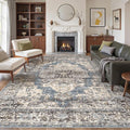 befbee 9x12 Area Rugs for Living Room, Ultra-Thin Washable Rug, Non-Slip by Befbee