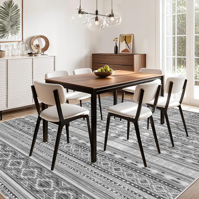 cotiled 10x12 Area Rugs Living Room Rug: Washable Boho Rugs - Image 8