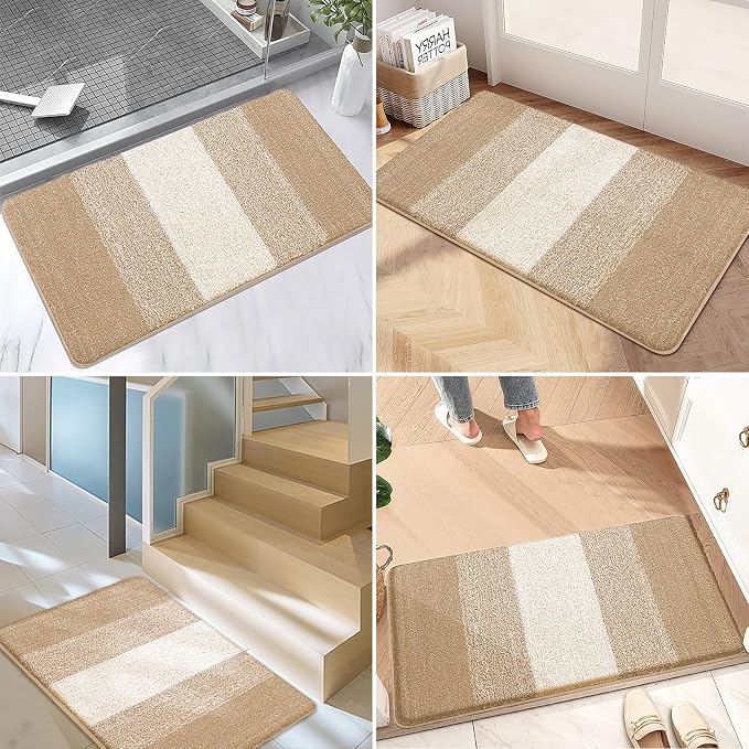 Kitinjoy Indoor Outdoor Door Mat, 70x35 Non-Slip Absorbent Dirt Trapper - Image 6