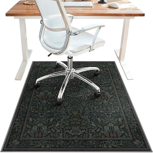 36"x60" Office Chair Mat for Hardwood Tile Floor, Under Desk Carpet Protector by BESBLEE