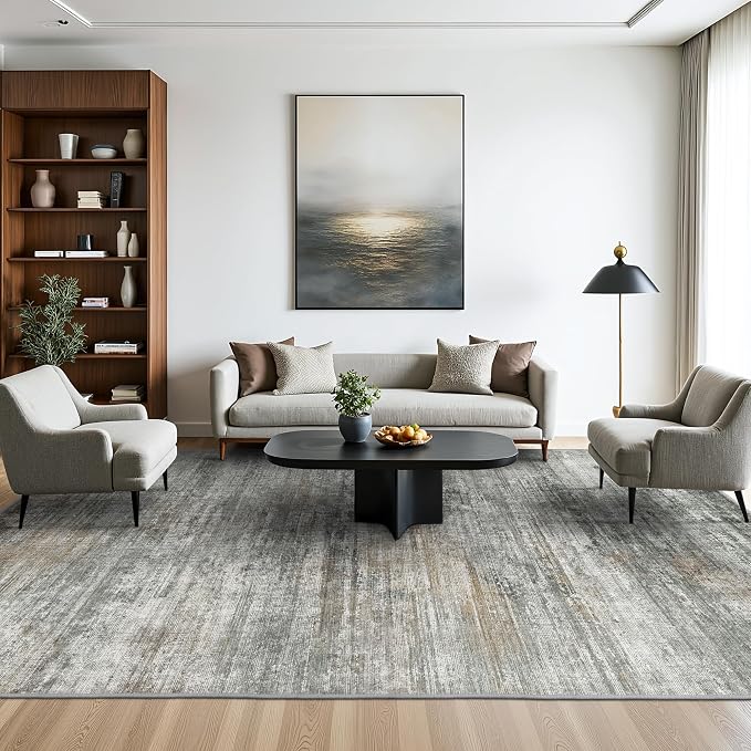BEIMO Area Rugs 9x12 for Living Room Bedroom, Modern Abstract Machine Washable by BEIMO