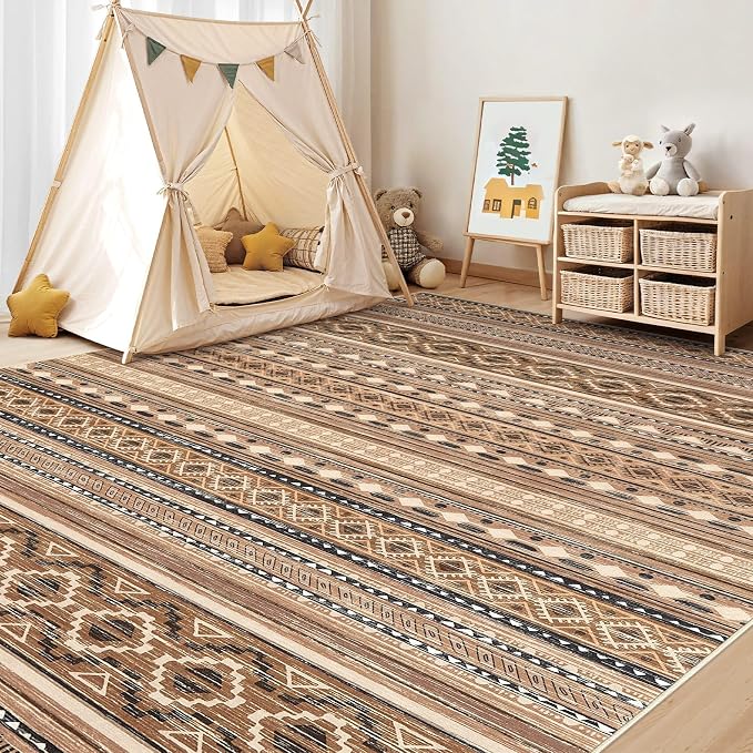 cotiled 5x7 Area Rugs Living Room Rug: Washable Boho Rugs - Image 8