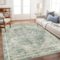 CHAMPLANT Area Rug 5'x7' Washable Rug Vintage Traditional Floor Cover Thin by CHAMPLANT