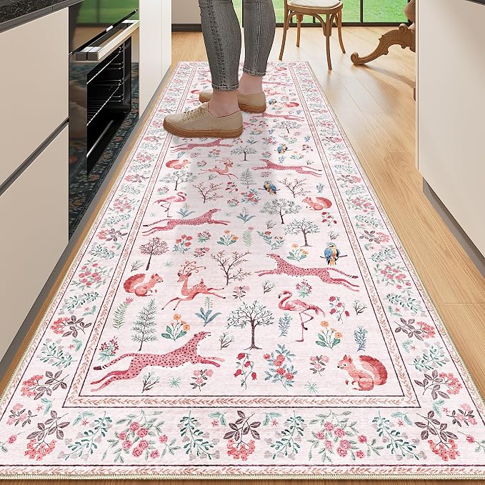 DUKINO 2x6 Rug for Hallway, Washable Kitchen Runner Rug by DUKINO