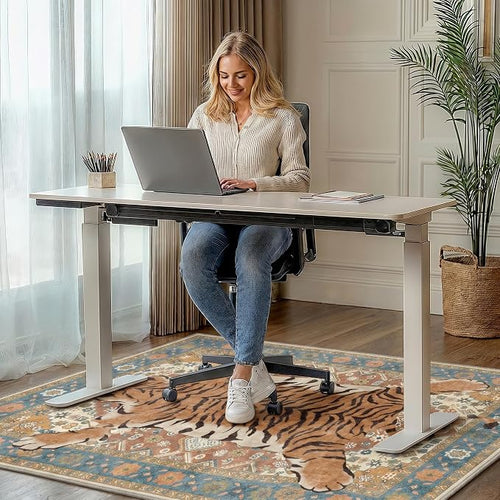 36"x60" Office Chair Mat for Hardwood Tile Floor, Under Desk Carpet Protector - Image 2