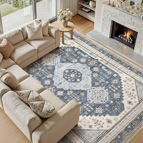 8x10 Washable Area Rug, Large Rugs - Image 2