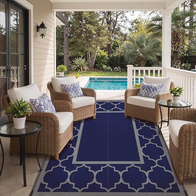 GENIMO 6' x 9' Outdoor Rug Waterproof - Image 6