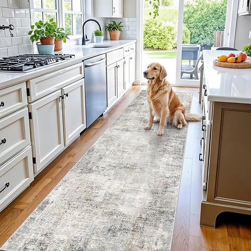 3x10 ft Long Hallway Runner Rug – Non-Slip Washable Kitchen Floor Rug by BYYVOORugsforYourHome