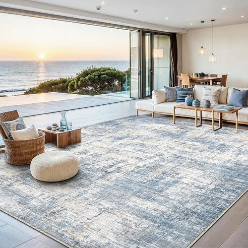 8x10 Area Rugs Washable Living Room Rug-No Slip Soft Carpets Modern Abstract by Unknown