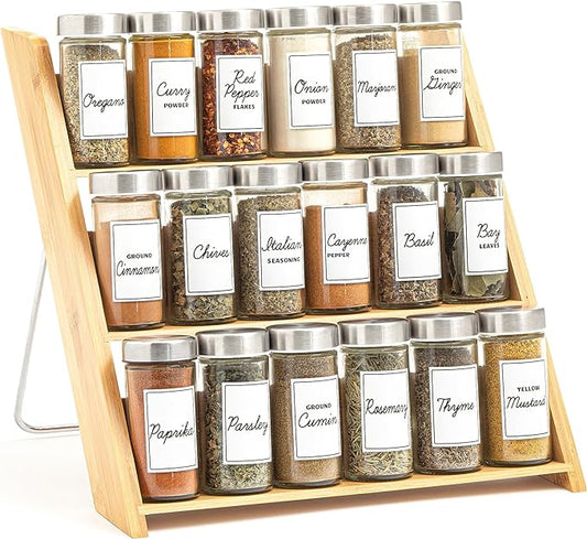 Orii 18 Jar Bamboo Compact Spice Rack by Orii