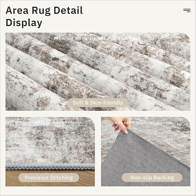 Soalmost 6x9 Abstract Area Rugs - Image 6