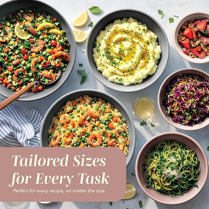 COOK WITH COLOR Mixing Bowls with TPR Lids - Image 5
