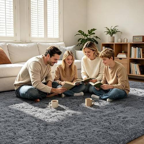 9X12 Large Area Rugs for Living Room Bedroom, Big Shag Rug for Bedroom Dorm - Image 2