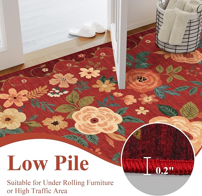 DUKINO 2x6 Runner Rug for Hallway, Washable Kitchen Runner Rug - Image 7
