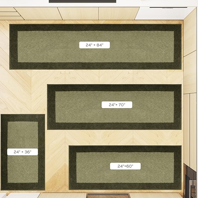 Machine Washable Throw Rug 24" x 36", Non Slip Kitchen Mat - Image 5