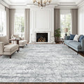 Soalmost 10x14 Area Rugs for Living Room, Non Slip Machine Washable Vintage Rugs by Soalmost