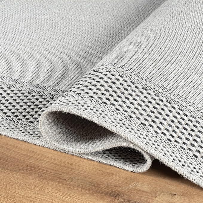 CAMILSON Easy Jute Rug 9x12, Indoor Outdoor Off-White Color Fiber Area Rugs - Image 3