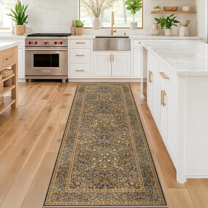 Brown 2'6" x 8' Runners for Hallways Non Slip, Extra Long Floor Runner for - Image 6