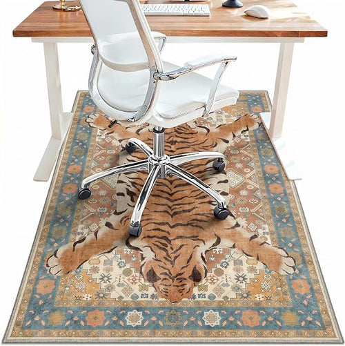 36"x48" Office Chair Mat for Hardwood Tile Floor, Under Desk Carpet Protector by BESBLEE