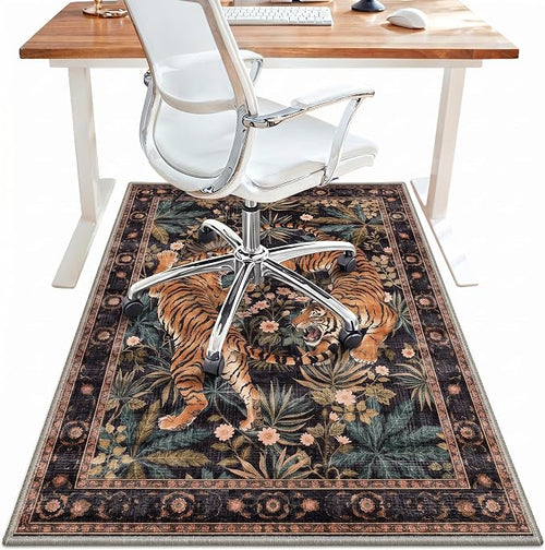36"x60" Office Chair Mat for Hardwood Tile Floor, Under Desk Carpet Protector by BESBLEE