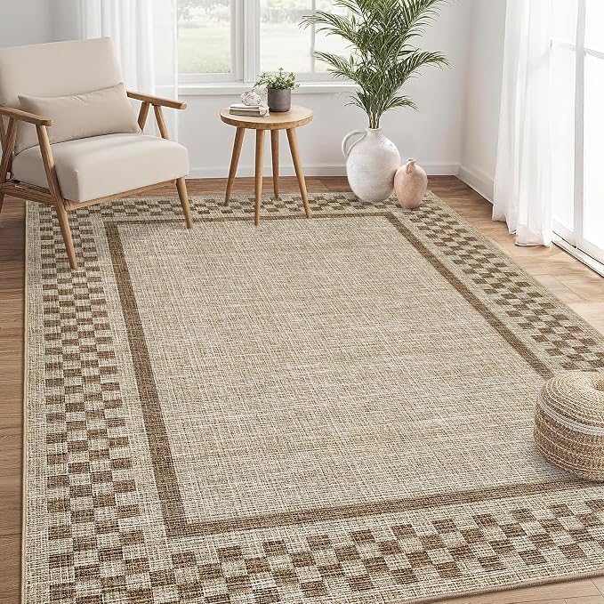 GarveeHome Area Rug 9x12 Living Room Rug Modern Bordered Soft Large Area Rugs - Image 9