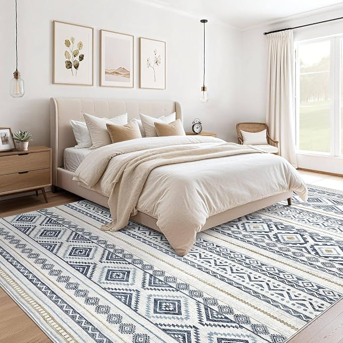 cotiled 8x10 Area Rugs Living Room Rug: Washable Boho Rugs - Image 5