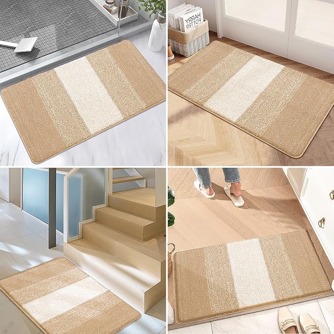 Kitinjoy Indoor Outdoor Door Mat, 59x36 Non-Slip Absorbent Dirt Trapper - Image 6