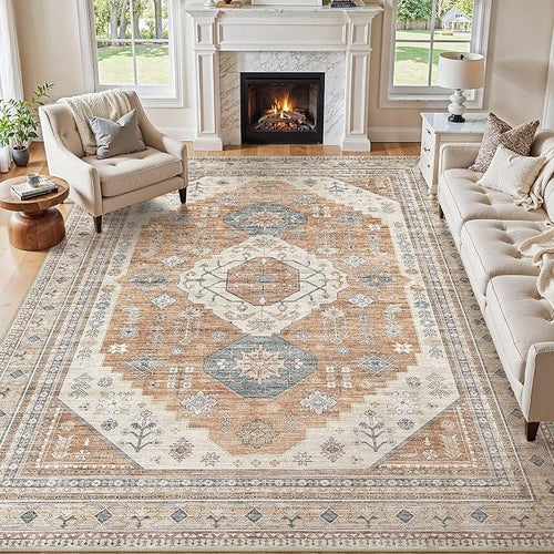 10x14 Washable Area Rug, Large Rugs by JessibouAreaRug