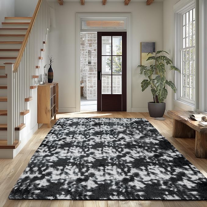 Litanika 9x12 Fluffy Shag Faux Fur Area Rug - Image 2