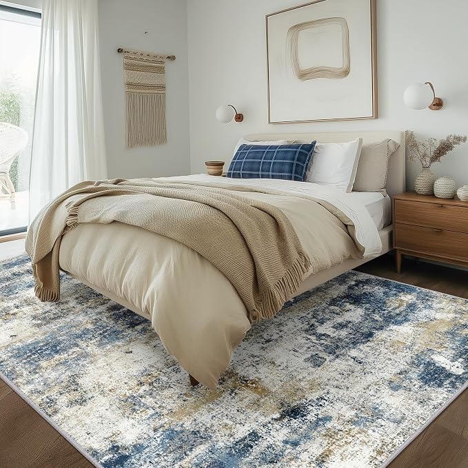 BEIMO Area Rugs 5x8 for Living Room Bedroom, Modern Abstract Machine Washable - Image 5