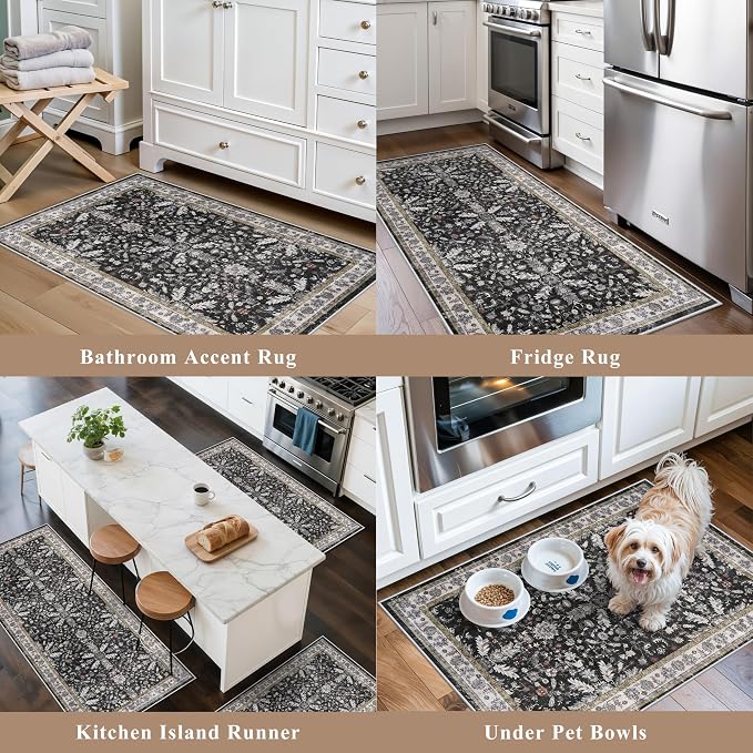 3-Piece Washable Kitchen Rug Set of 3 - Image 4