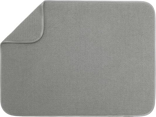 S&T INC. Dish Drying Mat XL, 18” x 24”, Absorbent Microfiber Kitchen Counter Mat by STINC