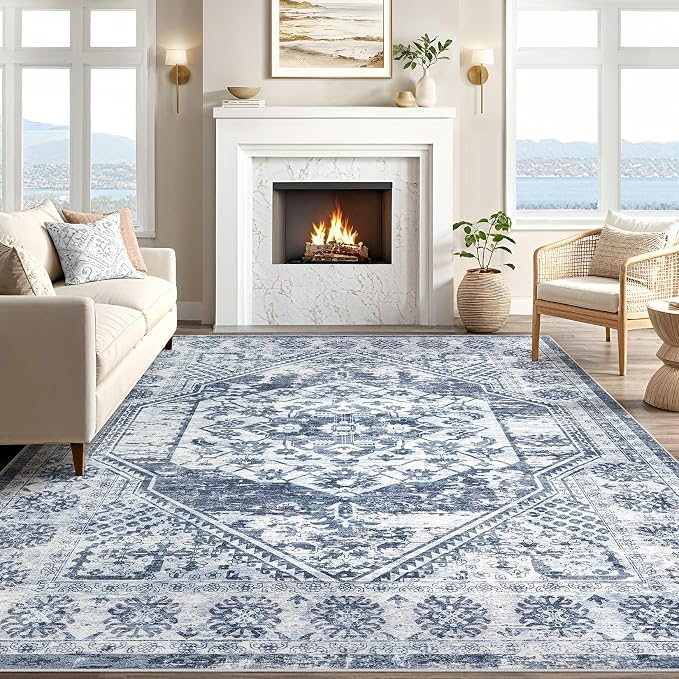 Vintage Living Room Area Rug 6x9 - Image 5
