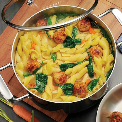 Tramontina Tri-Ply Clad Stainless Steel 5-Quart Dutch Oven Pot - Image 3