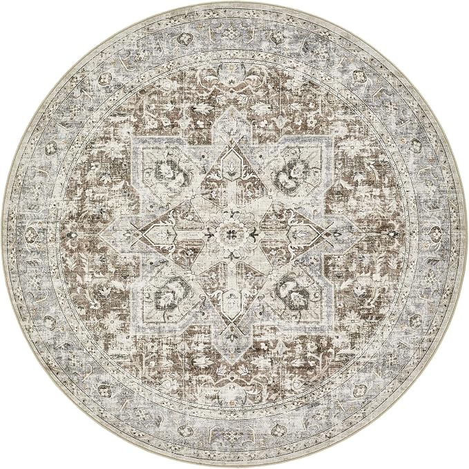 Tortania 6' Round Area Rug Living Room Rugs - Image 10