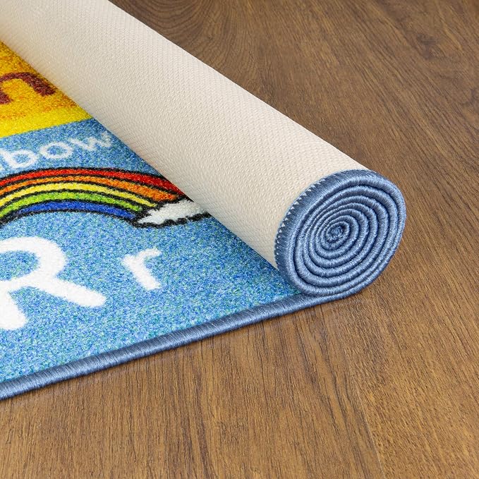 KC Cubs 5x7 ABC Alphabet Animal Sounds Rug – Educational Non-Slip Carpet Play - Image 9