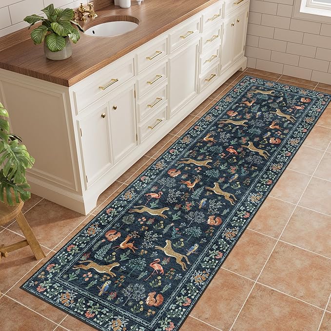 DUKINO 2.6x8 Rug for Hallway, Washable Kitchen Runner Rug - Image 3