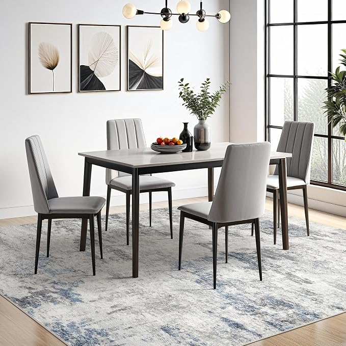 DMOYEST 7x9 Area Rugs for Living Room, Washable Large Abstract Rug, Non Slip - Image 6