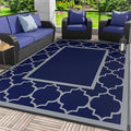 GENIMO 4 ' x 6 ' Outdoor Rug for Patio Clearance, Waterproof Indoor Outdoor by GENIMO